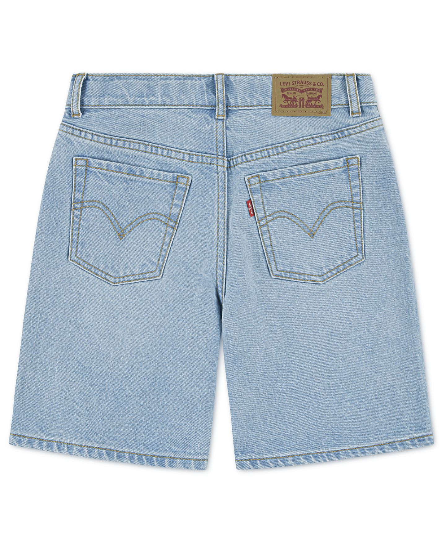 Шорты Levi's 94' Baggy Shorts для девочек, цвет: Светлый пастельный синий — фото 8