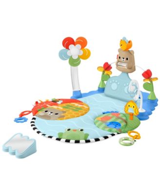 3-in-1 Kick and Sway Activity Gym, Baby Play Mat with Sensory Toys