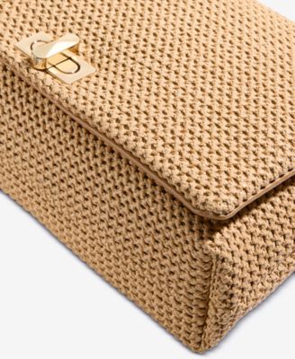 Soft Ajae Straw Medium Shoulder Bag