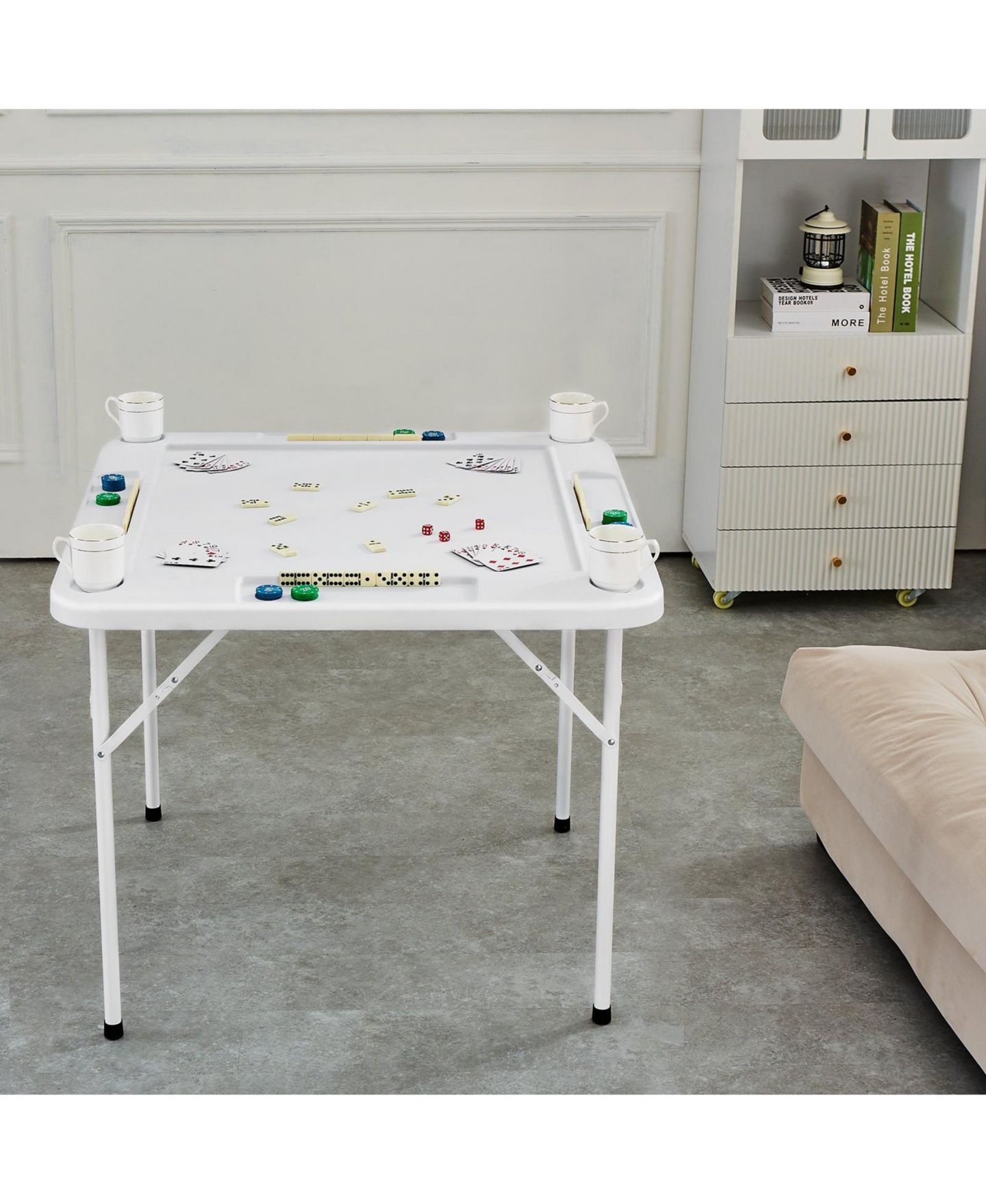 Детская игрушка SUGIFT Folding Mahjong Domino Table, Ages 12+, цвет: Белый — фото 2