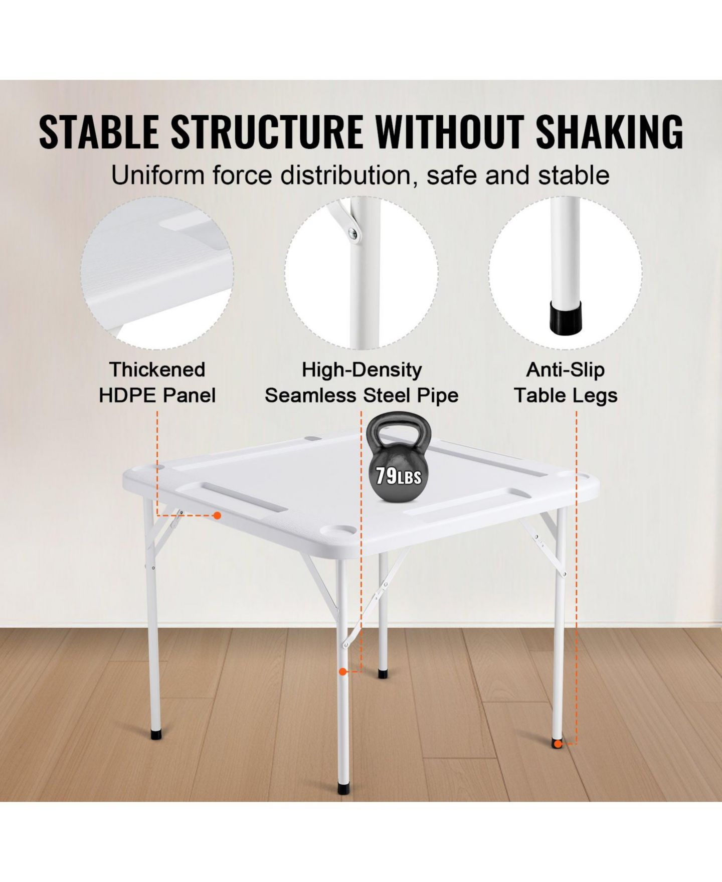 Детская игрушка SUGIFT Folding Mahjong Domino Table, Ages 12+, цвет: Белый — фото 9
