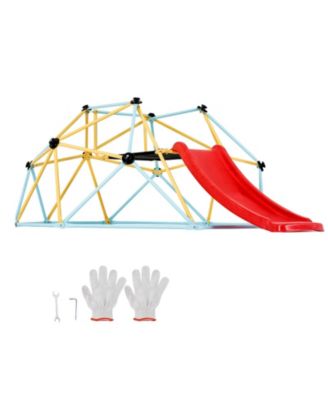 8FT Kids Climbing Dome with Slide for Indoor Outdoor Play