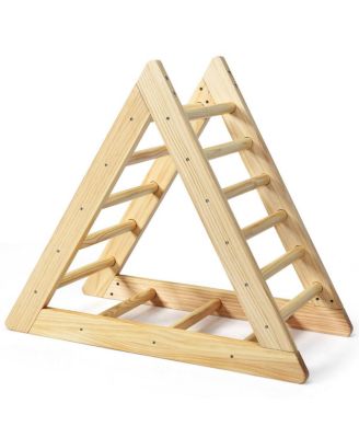 kids Wooden Triangle Climber for Toddler Step Training