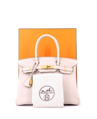 Birkin 30 Handbag Light Togo with Gold Hardware