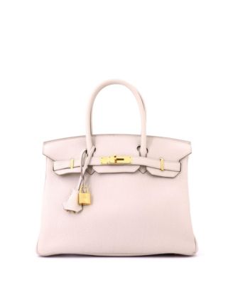 Birkin 30 Handbag Light Togo with Gold Hardware