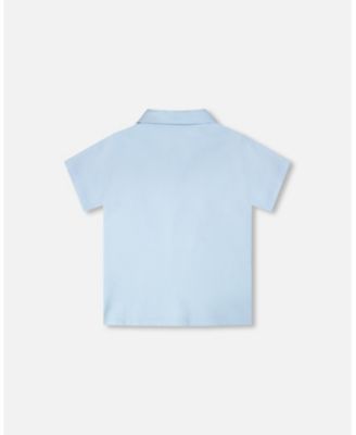 Toddler Boys Polo T-Shirt Pale Blue - Toddler|Child