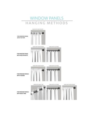 Lush Decor Kemmy Light Filtering Window Curtain Panel Single 52" W x 84" L- Drapes - Ruffled Curtains for Bedroom -Curtains - Coquette Decor