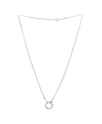 2 Diamonds Love Pendant Necklace
