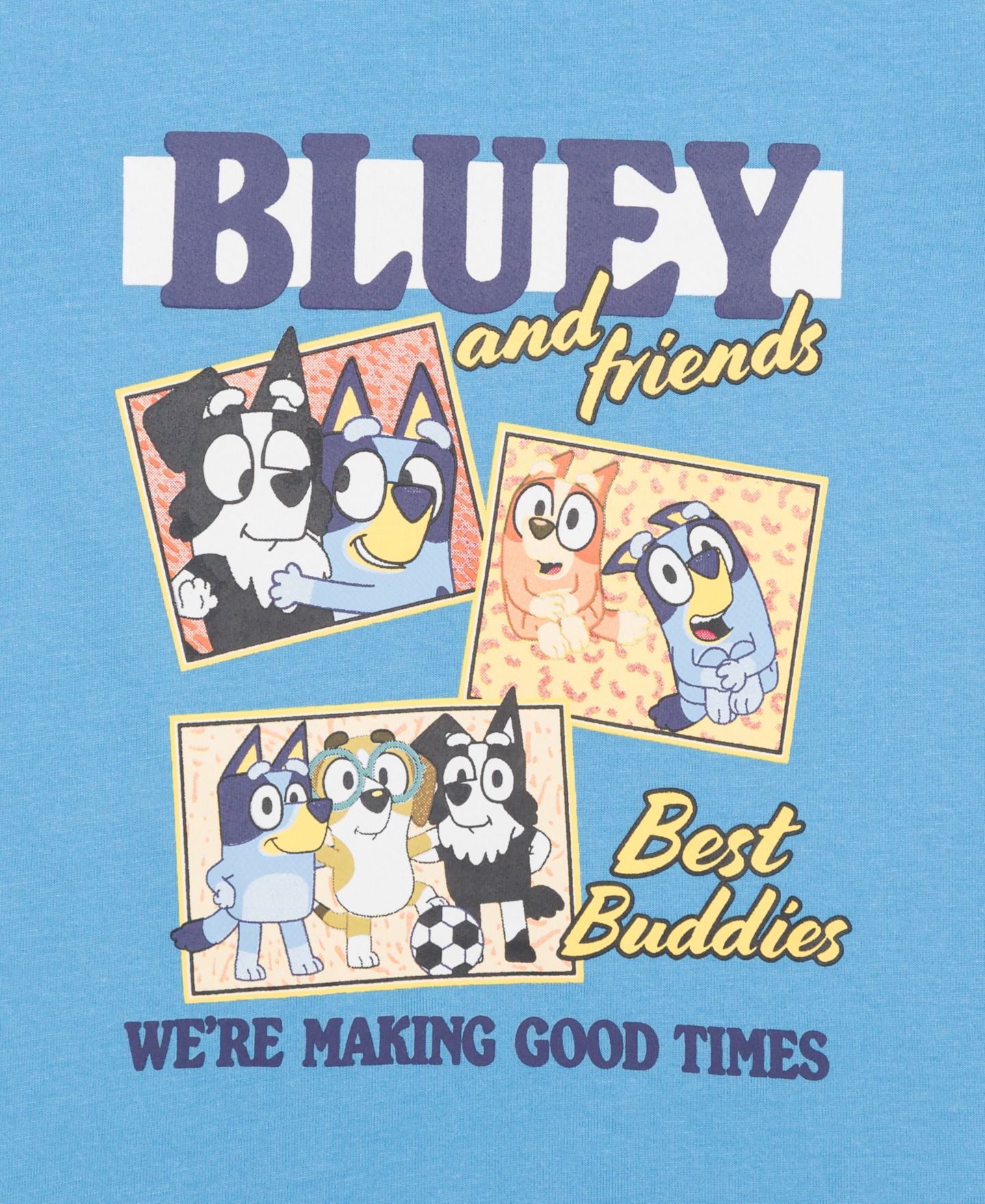 Футболка Bluey Good Times Short-Sleeve T-Shirt для мальчиков-малышей, цвет: Синий — фото 3
