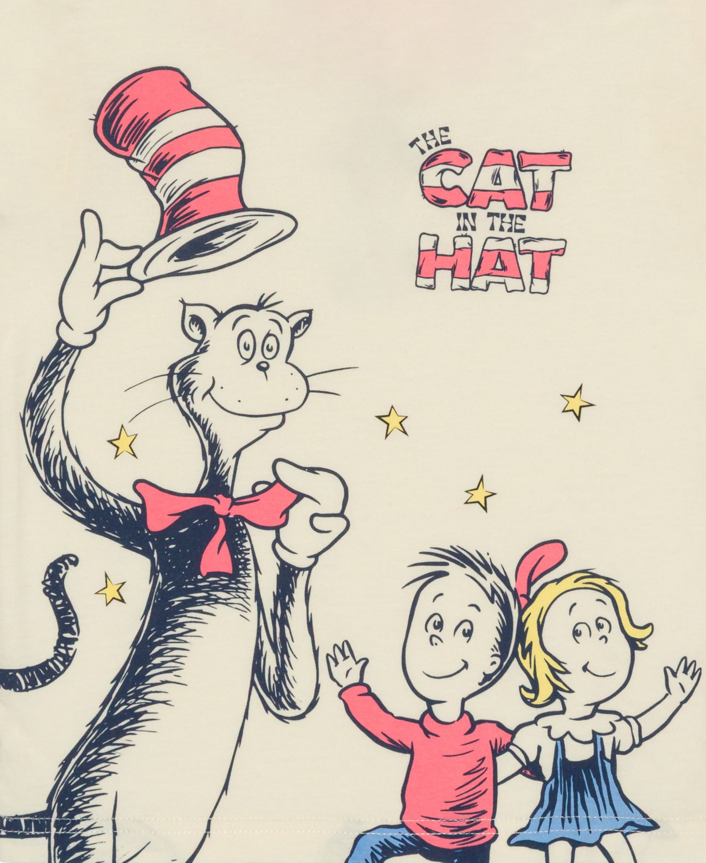 Детский комплект Dr. Seuss The Cat In the Hat для малышей: футболка и шорты, 2T-5T, цвет: Кремовый / Синий — фото 8