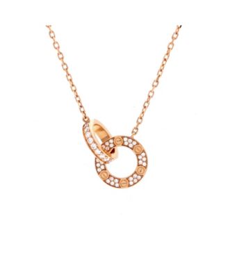 Love Interlocking Pave Necklace