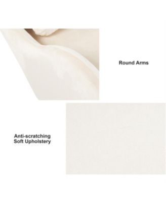 Modern Velvet Accent Chair - Pet-Friendly 2-in-1 Lounge for Living Room & Office