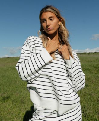 Women's Marley Knit Long-Sleeve Striped Sweater