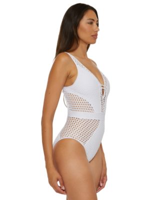 Women's Castaway Fishnet One-Piece Swimsuit