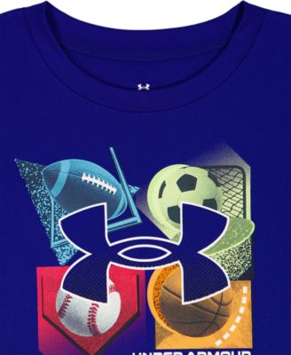 Boys' 2T-7 Tech 4Baller T-Shirt and Shorts, 2-Piece Set