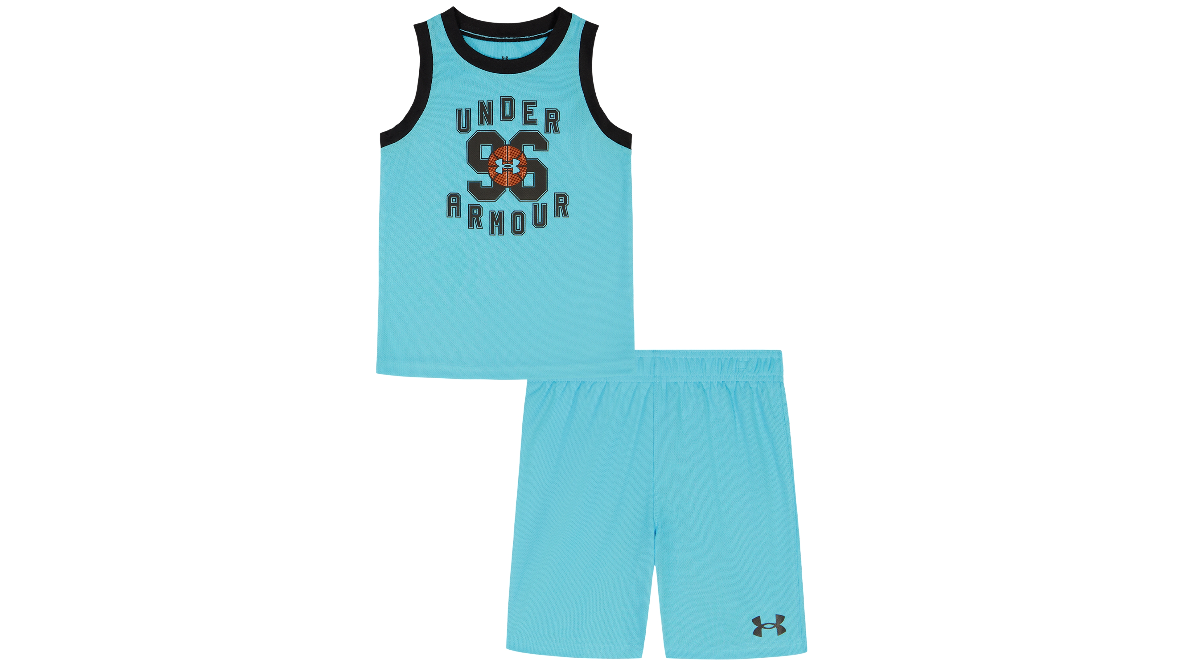 Under Armour Boys' 2T-7 Basketball Jersey Tank Top and Shorts, 2-Piece Set