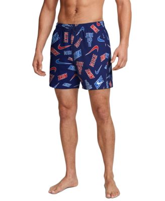 Men's 5" Breaker Multi Logo Print Volley Swim Shorts