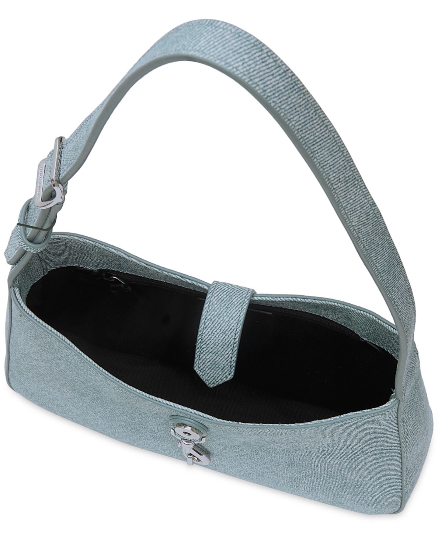 Женская сумка Rebecca Minkoff Megan Medium Denim Shoulder, цвет: Джинсовый синий — фото 3