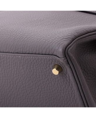 Kelly 28 Handbag Grey Togo with Gold Hardware