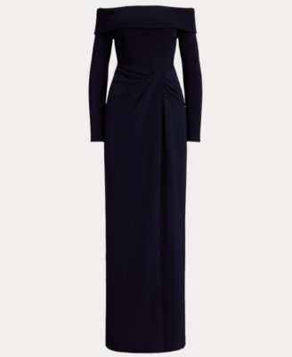 Women's Rib-Knit Off-The-Shoulder Gown