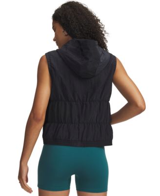 Women's Rival Woven Sleeveless Ruched Vest