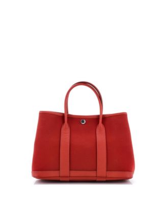 30 Garden Party Tote Toile and Leather