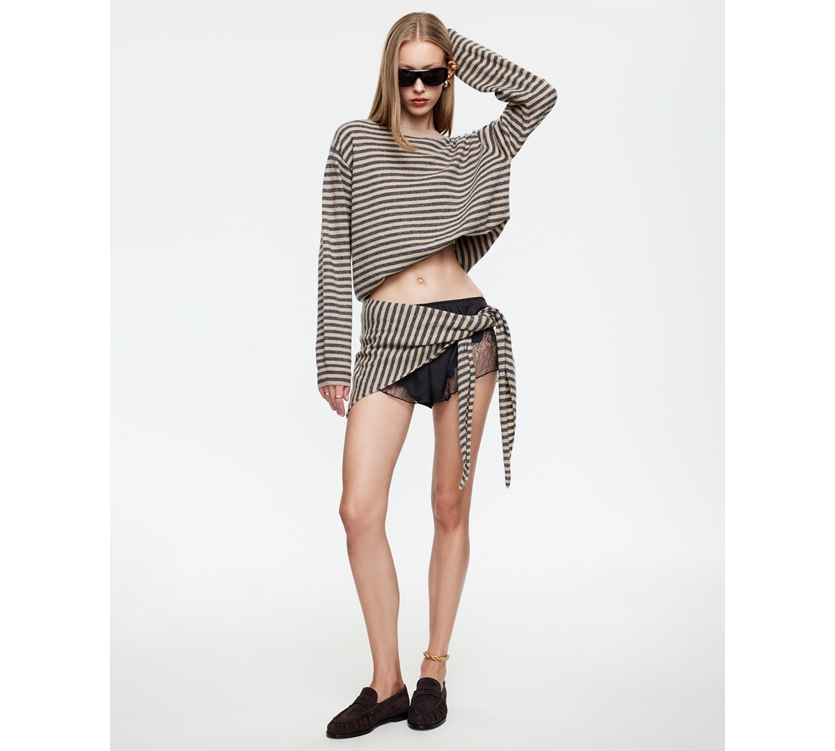 Lioness Women's Striped Long-Sleeve Top