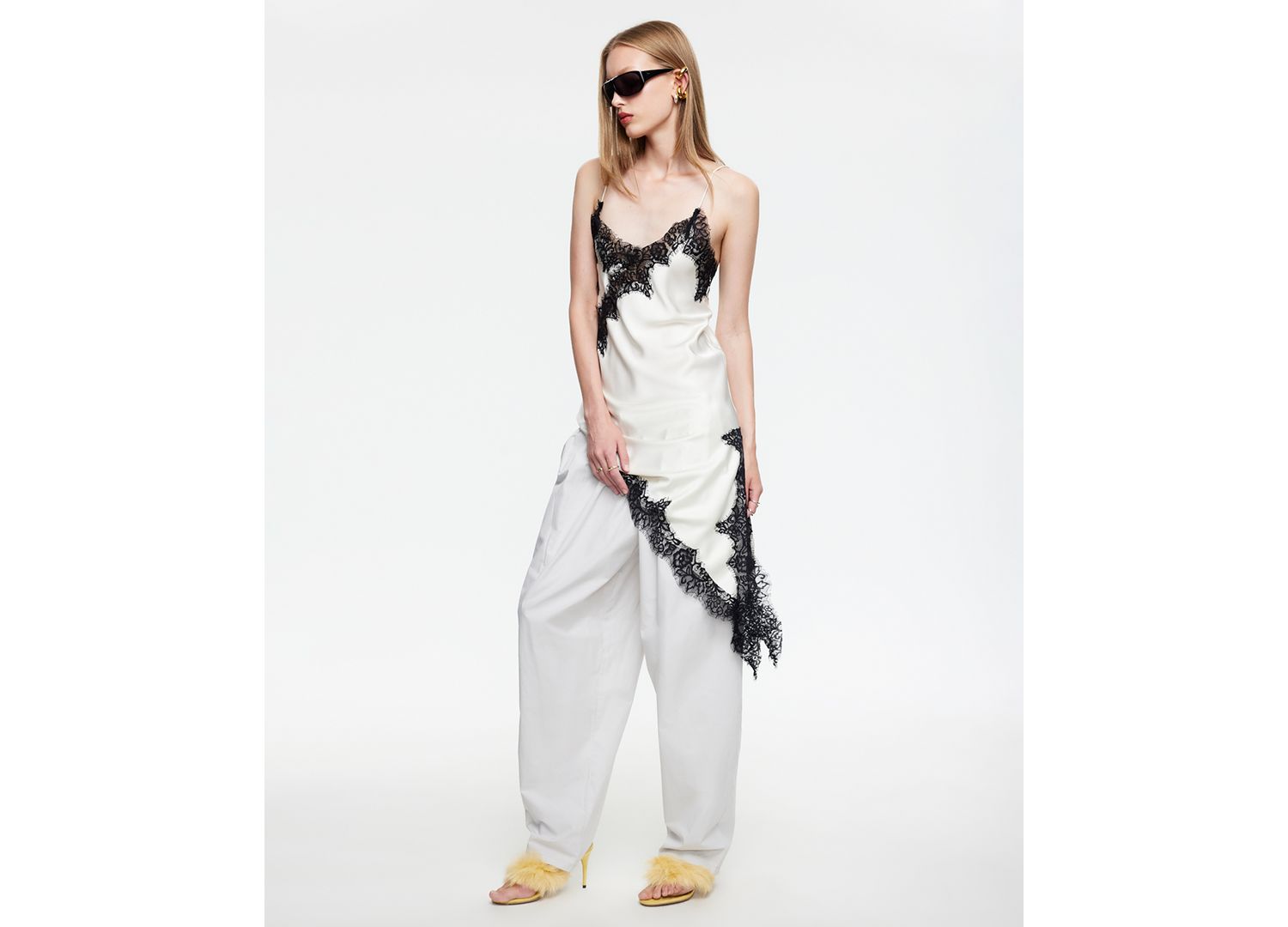 Women's Emerging Sleeveless Asymmetric Midi Dress