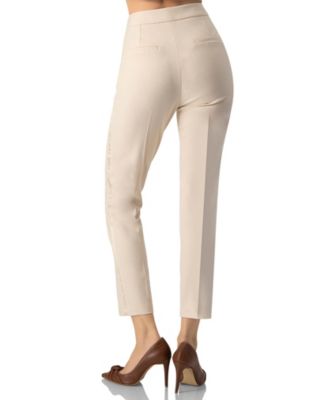 Women's Straight Cut Tailored Capri Trousers