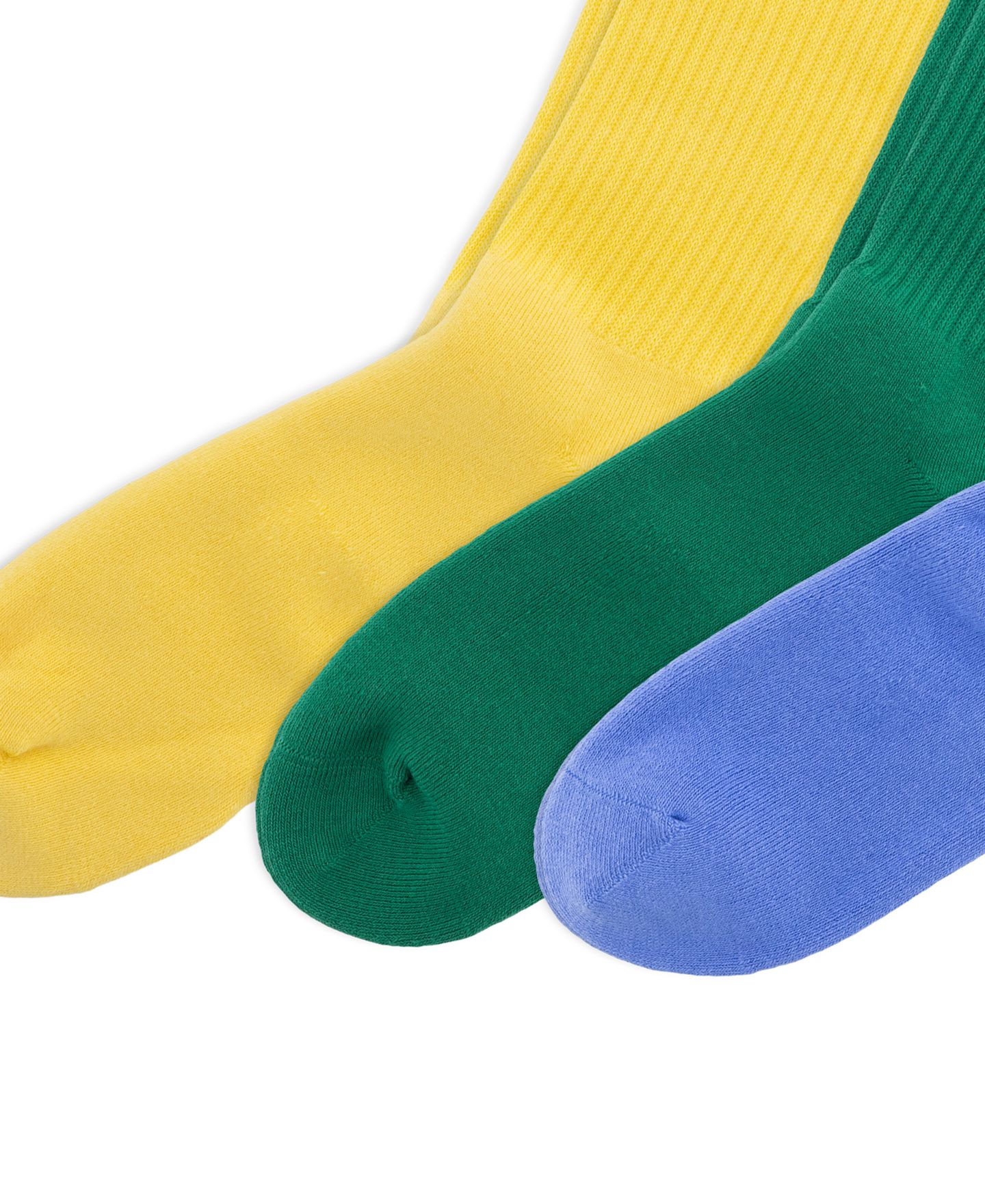 Носки Foot для мужчин, средней высоты, в рубчик, 3 шт. — Polo Ralph Lauren, цвет: Синий / Зелёный — фото 2
