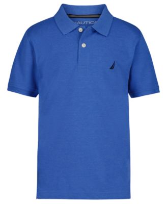 Boys' 8-20 Anchor Solid Button-Front Polo Shirt