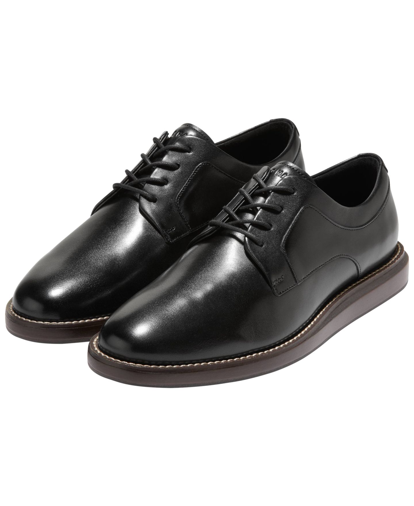 Мужские туфли Cole Haan Grand Neoclassic Round-Toe Oxford, цвет: Чёрный — фото 9