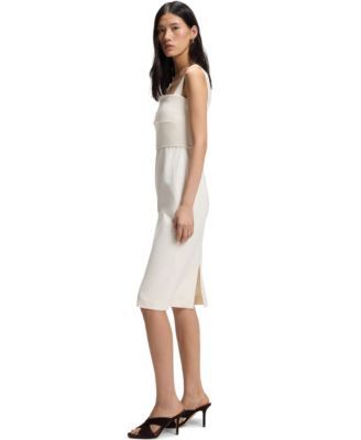 BOSS by Women's Slim-Fit Jersey Layered Detail Dress