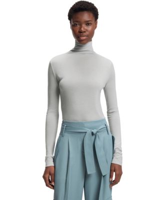 BOSS by Women's High-Neck Top In Soft Jersey