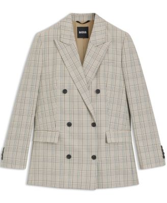 BOSS by Women's Stretch Wool Regular-Fit Blazer