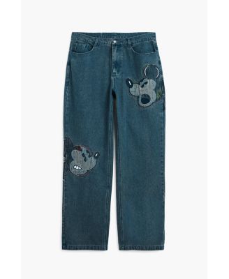 Men's Disney patch jeans