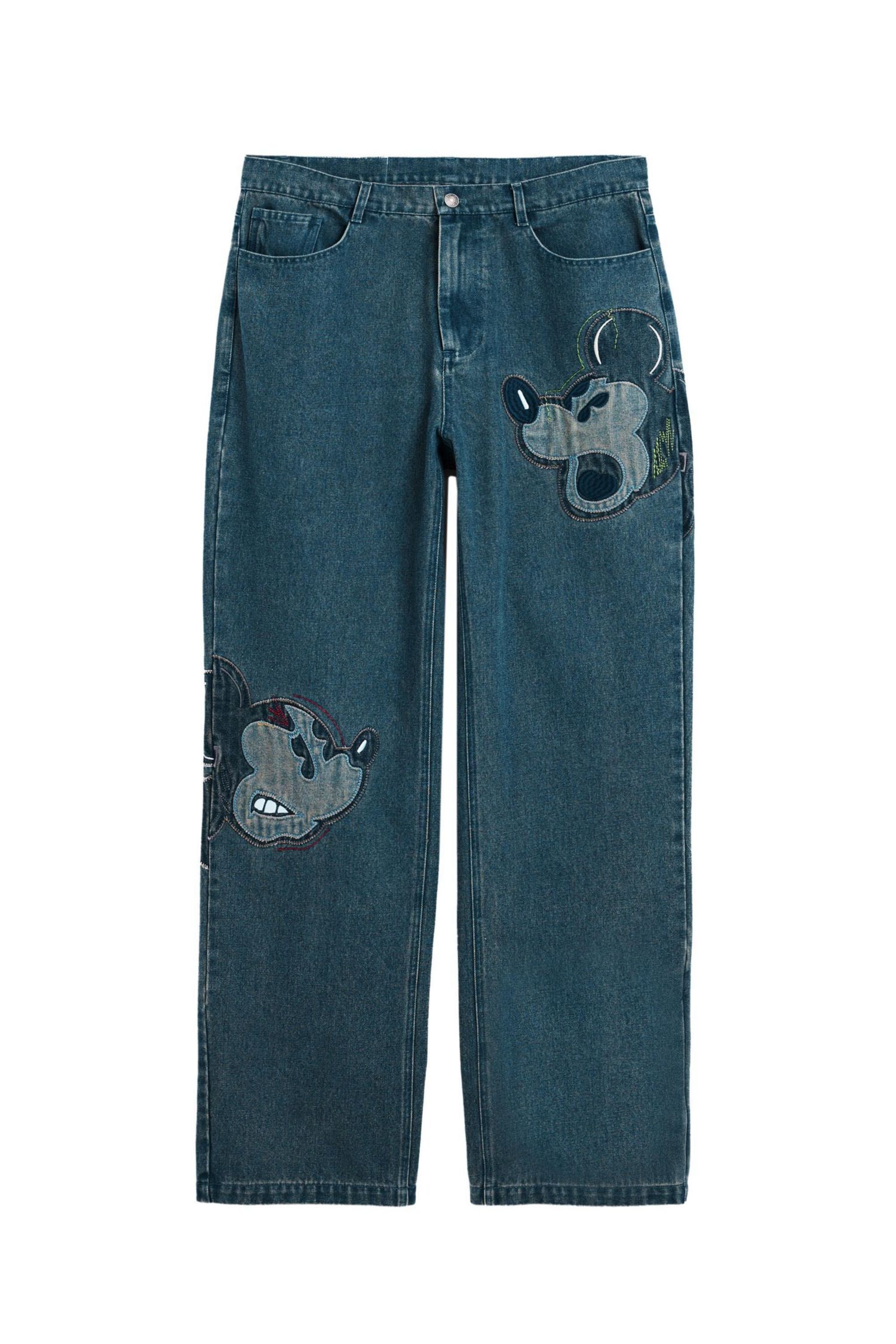 Men's Disney patch jeans