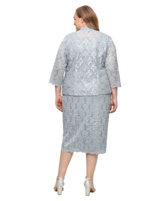 Plus Size 2-Pc. Lace Jacket & Sheath Dress Set