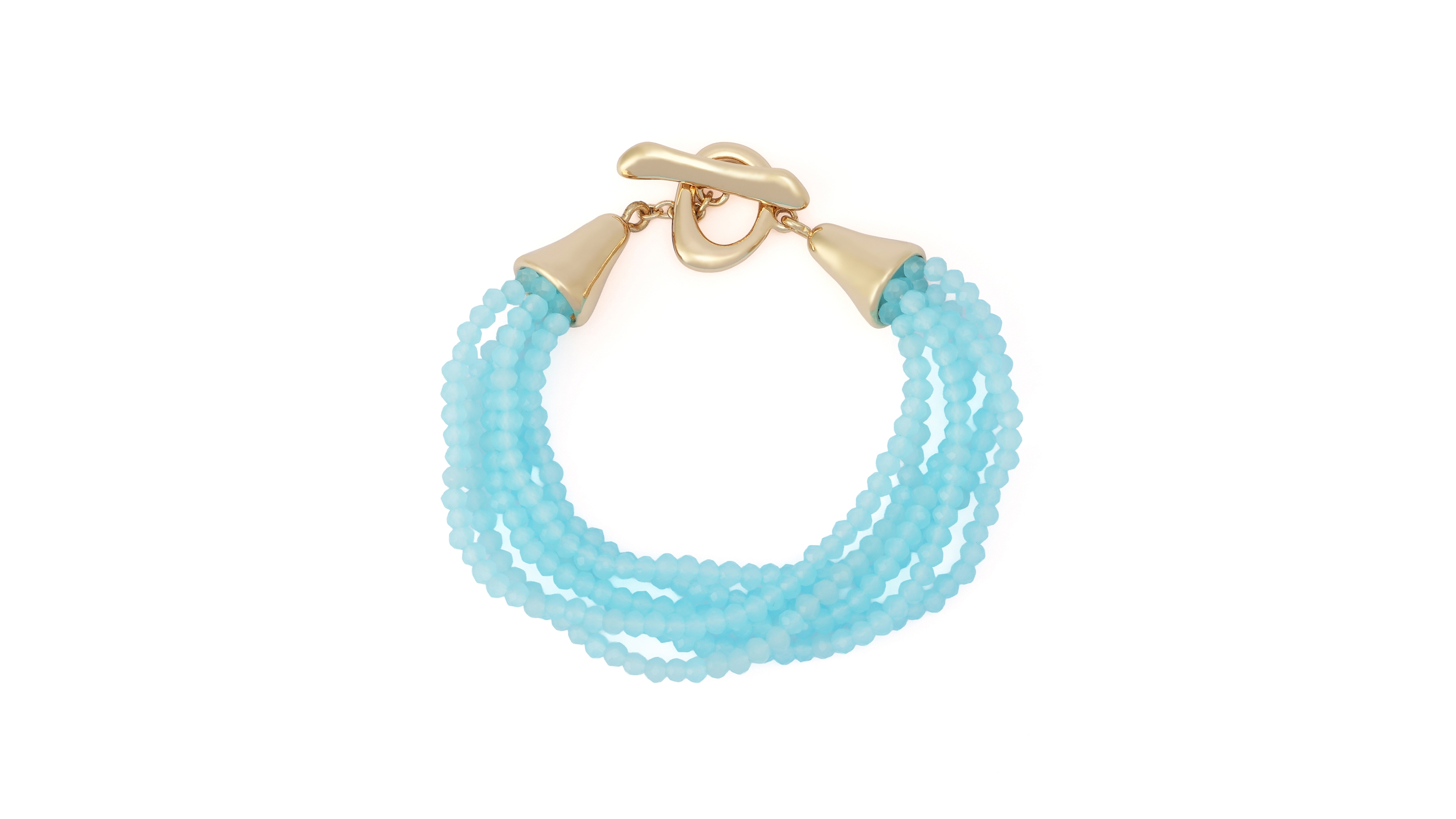 Robert Lee Morris Soho Faux Stone Seed Bead Layered Bracelet