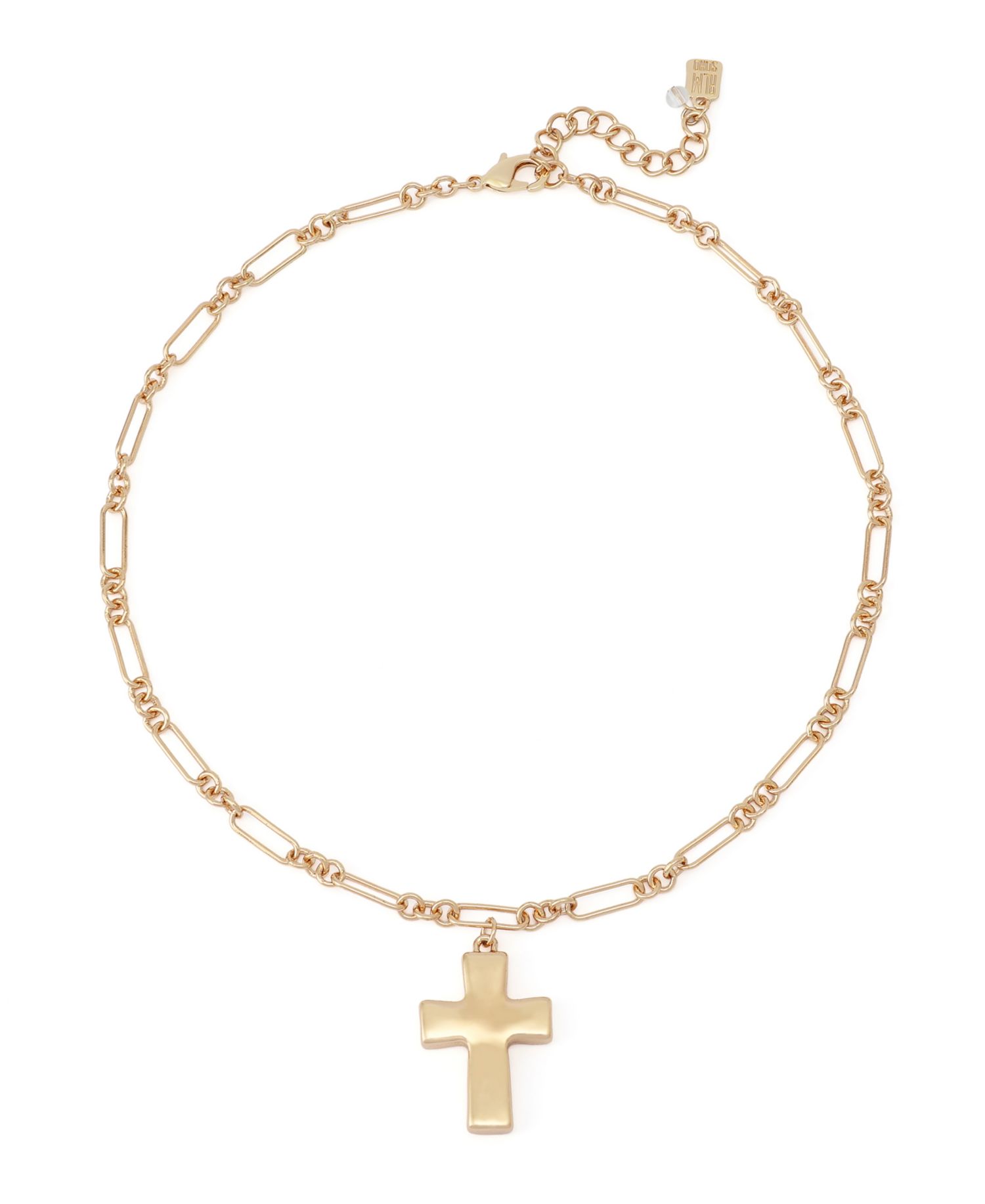 Mother of Pearl Cross Pendant Necklace