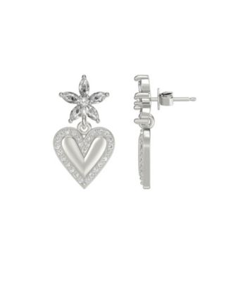 Bloom Heart Drop Earrings
