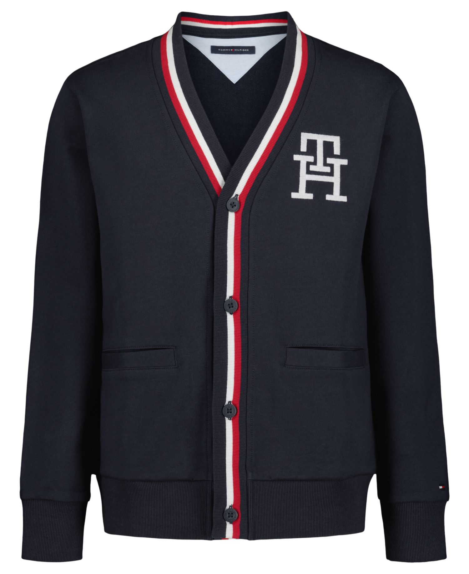 Boys' 8-20 Minimal V-Neck Cardigan