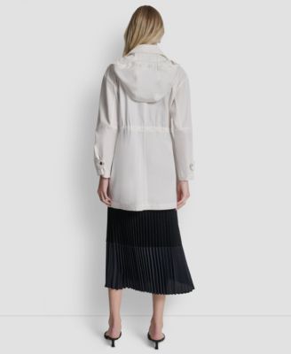 Women's Fire Clasp Anorak Hooded Metal Toggle Jacket