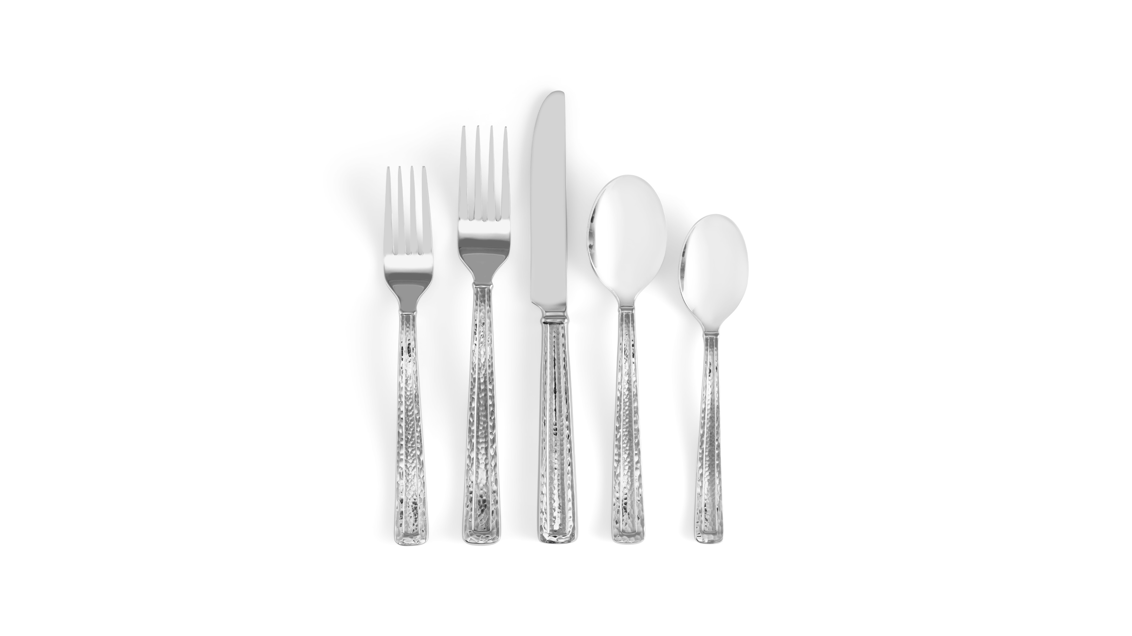 Michael Aram Stainless Steel Hammertone Collection 5-Pc. Flatware Set