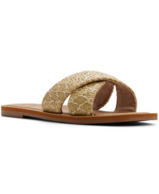 Women's Andreya Raffia Slip On Sandals