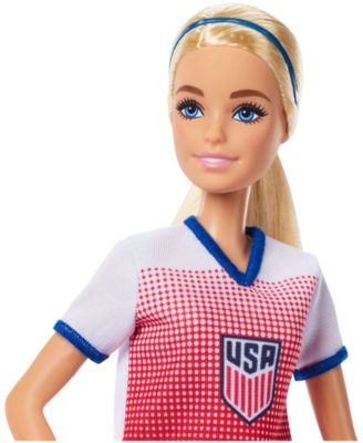 Careers USSF Soccer Fashion Doll Dressed in Removable Sport-Themed Outfit