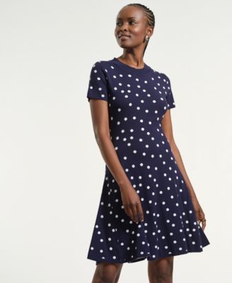 Women's Polka Dot Flare Dress