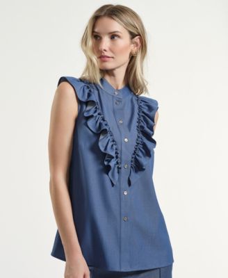 Women's Mandarin Collar Top