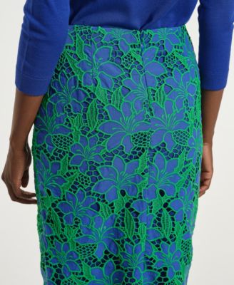 Women's Eyelet Pencil Skirt