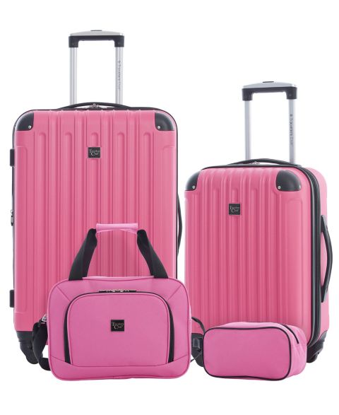 Чемоданы Travelers Club Midtown 4-Pc. Hardside Luggage Set, цвет: Нежно-розовый